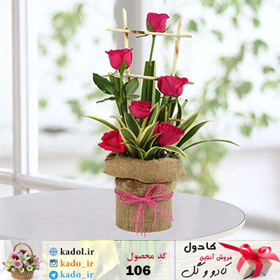 دسته گل رز قرمز آریایی دسته گل رز قرمز آریایی